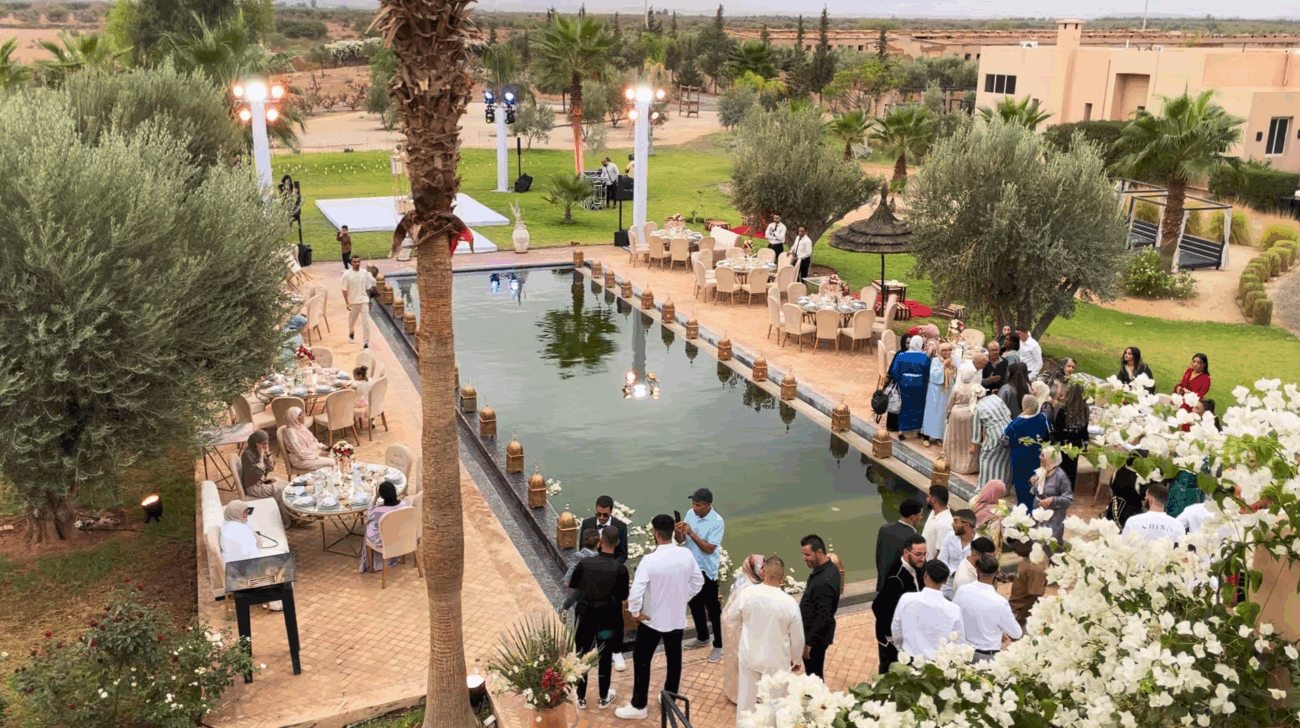 mariage piscine